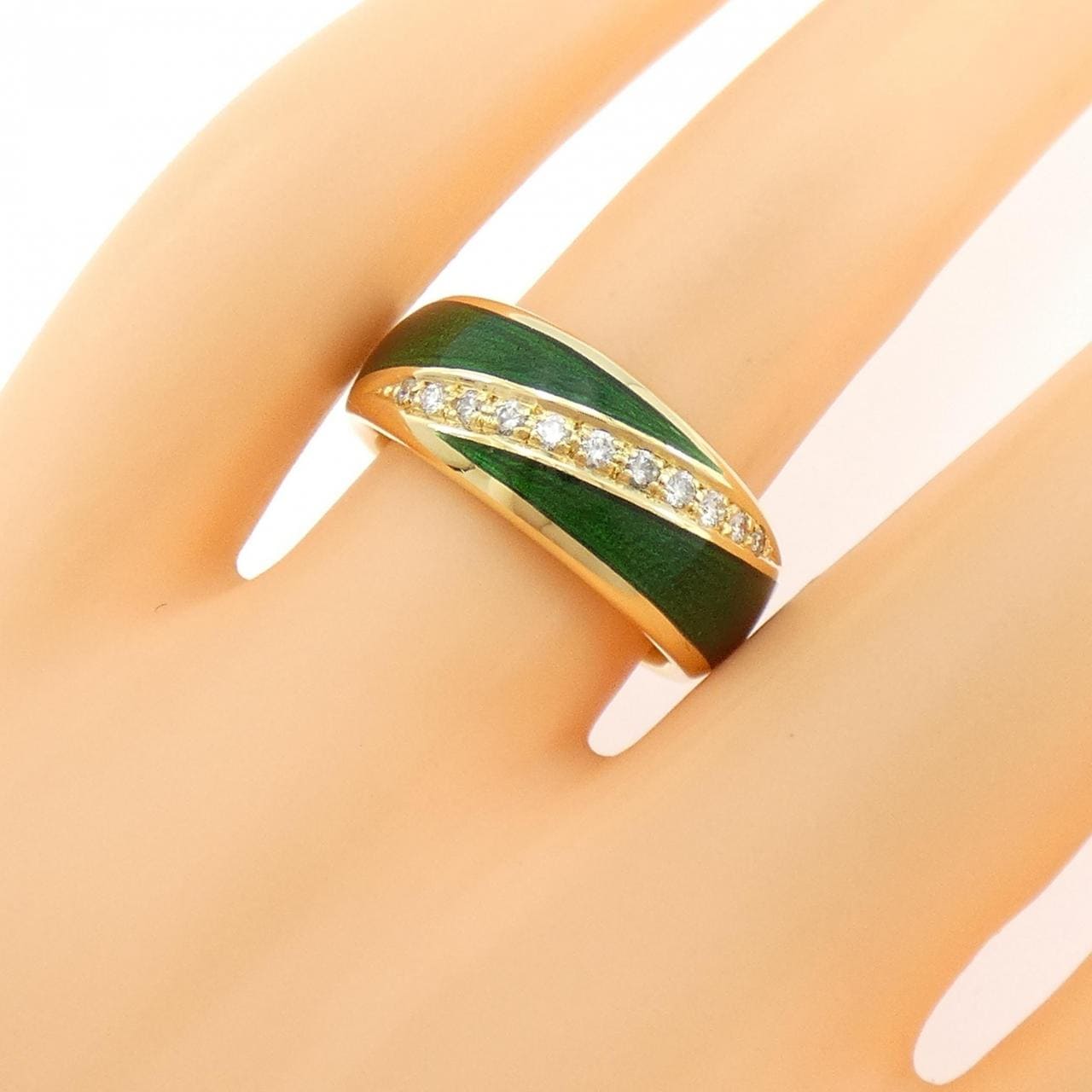 750YG エナメル リング