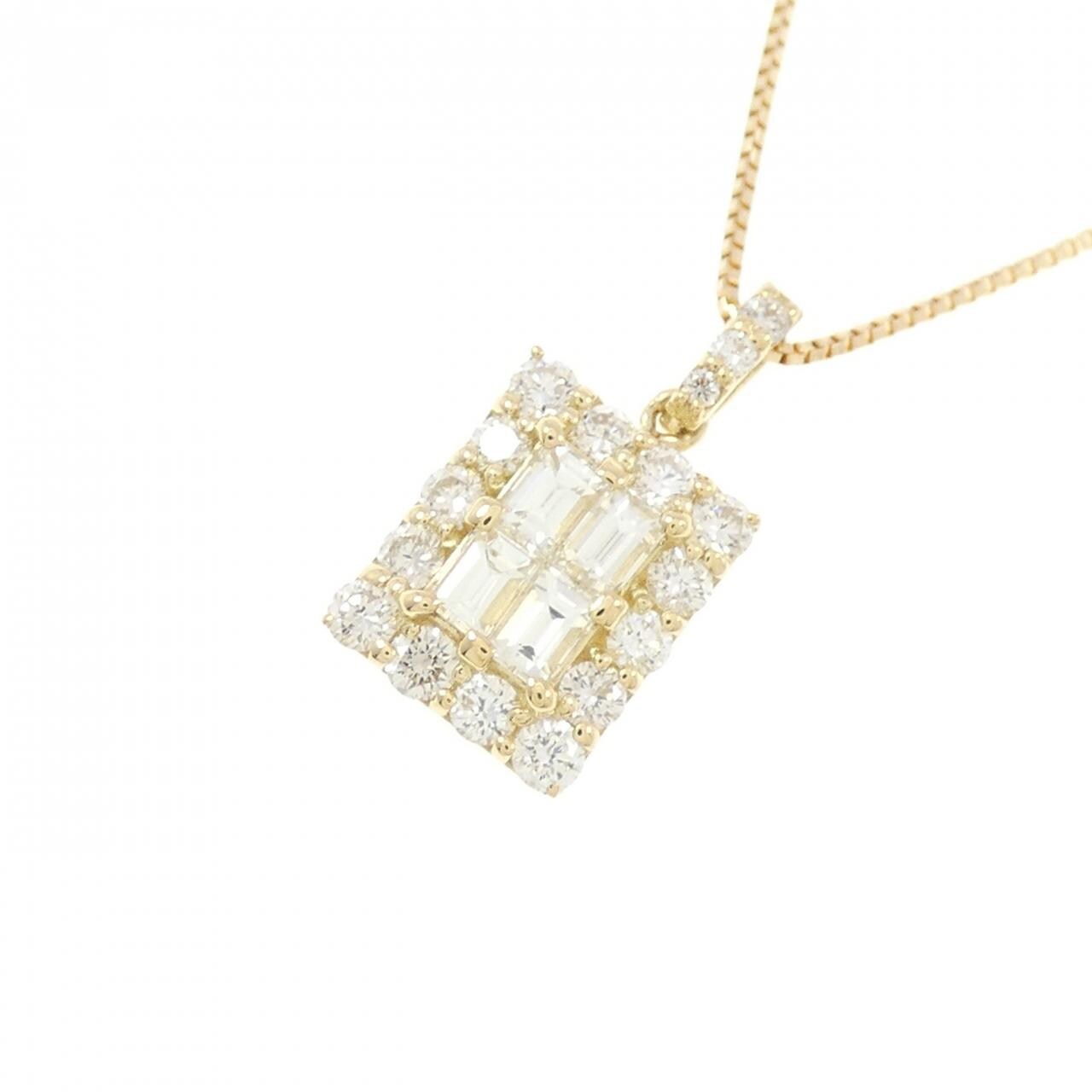 【新品】K18YG ダイヤモンド ネックレス 0.50CT