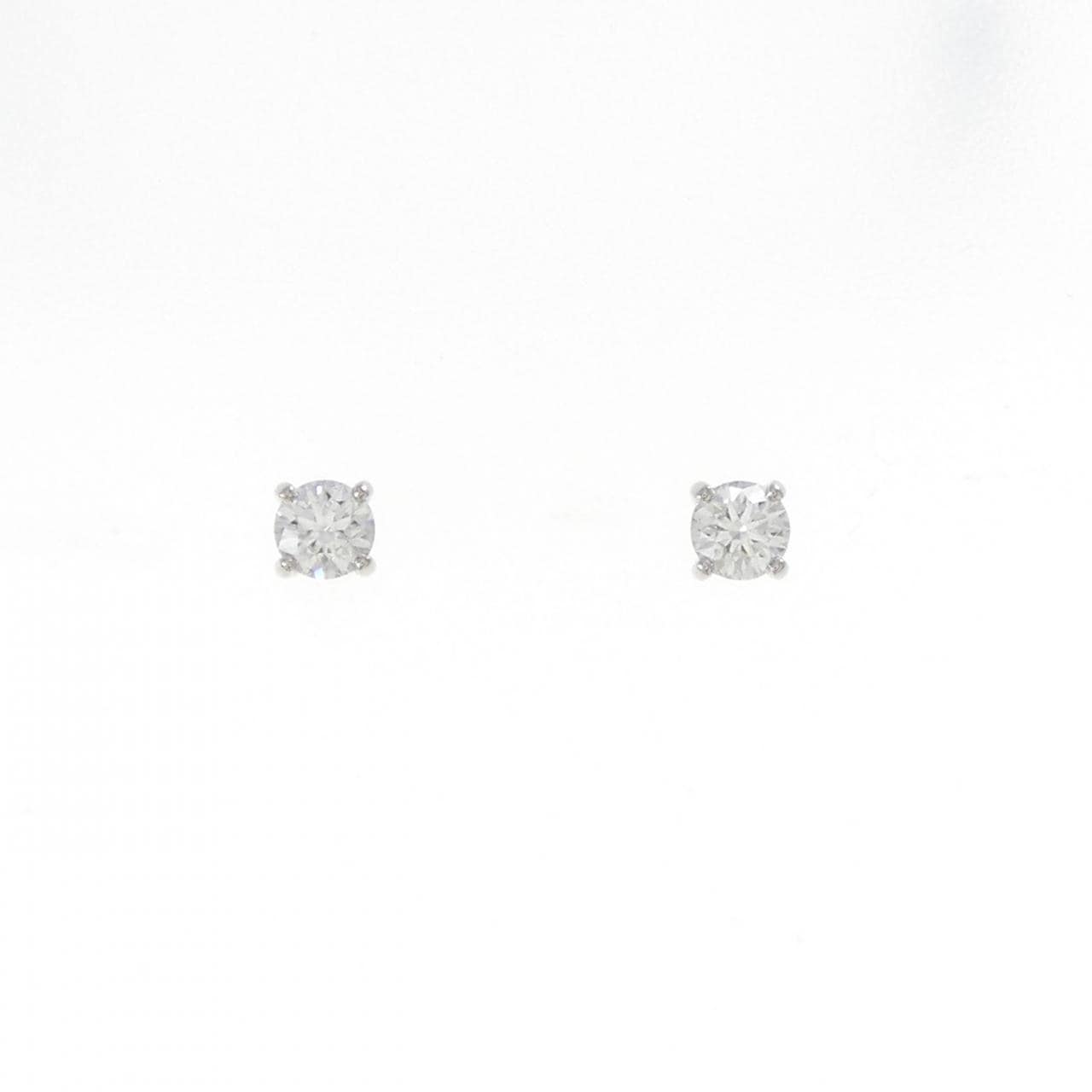 【リメイク】PT900/ST ダイヤモンド ピアス 0.201CT 0.207CT E-F VS1 3EXT-EXT H＆C