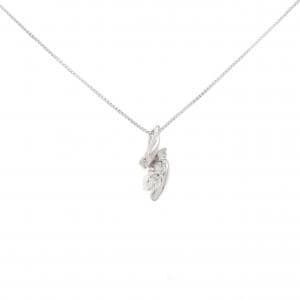 K18WG ダイヤモンド ネックレス 0.12CT