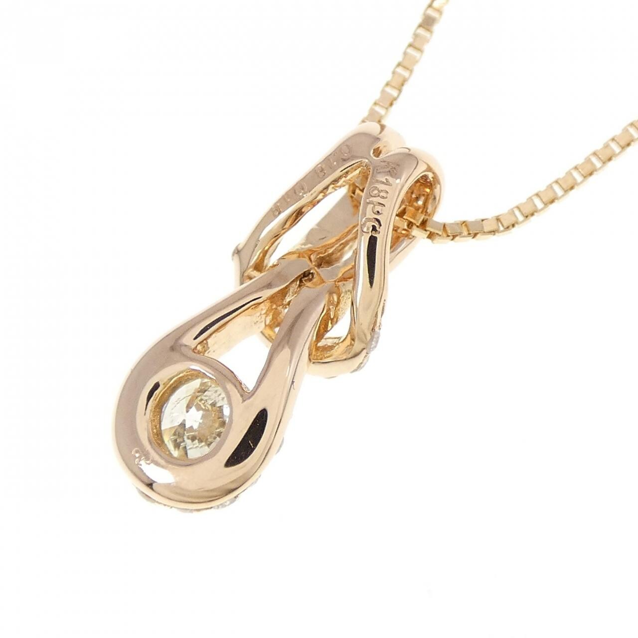 K18PG ダイヤモンド ネックレス 0.18CT