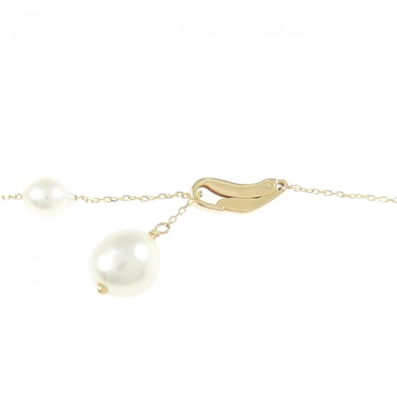 K18YG 白蝶パール ネックレス