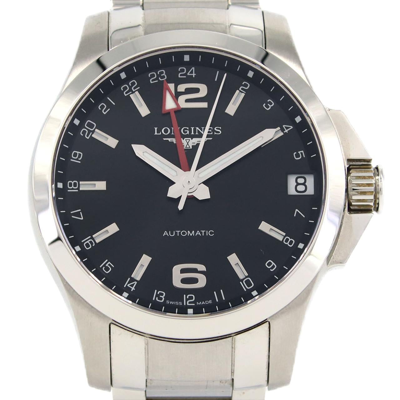 ロンジン コンクエストGMT L3.687.4.56.6 SS 自動巻