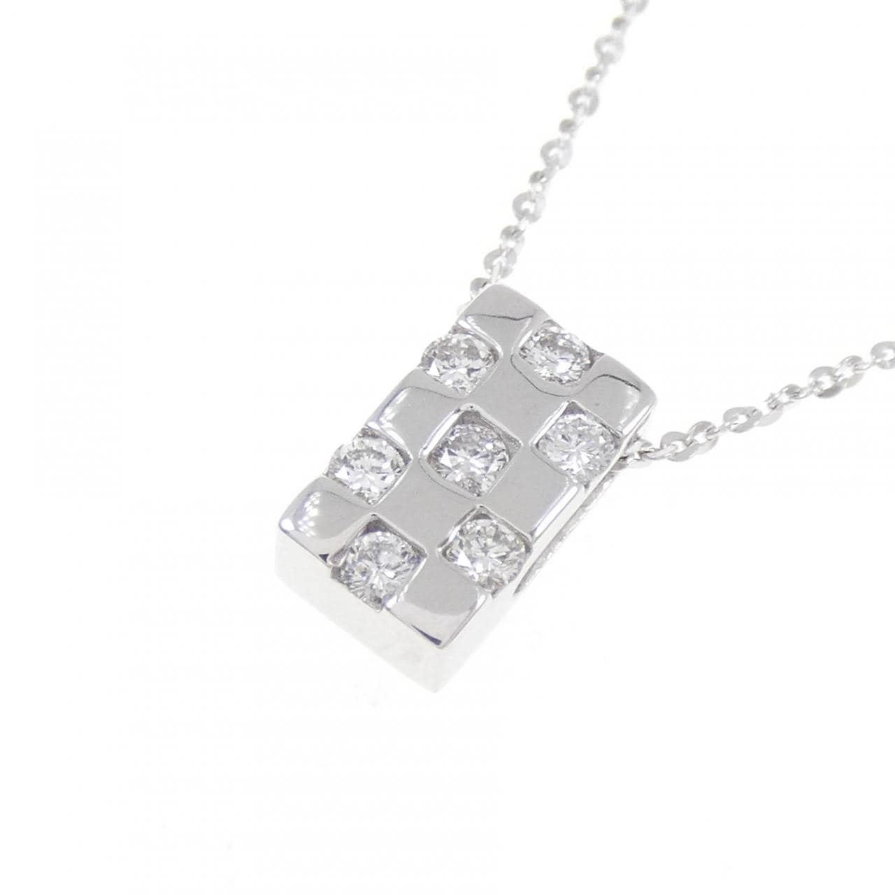 K18WG ダイヤモンド ネックレス 0.23CT