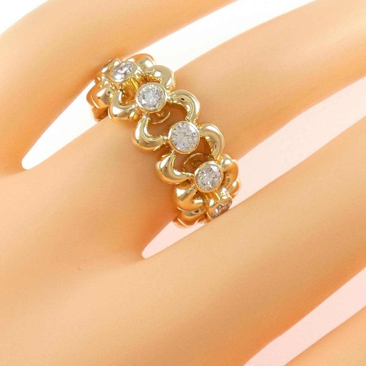 750YG ダイヤモンド リング