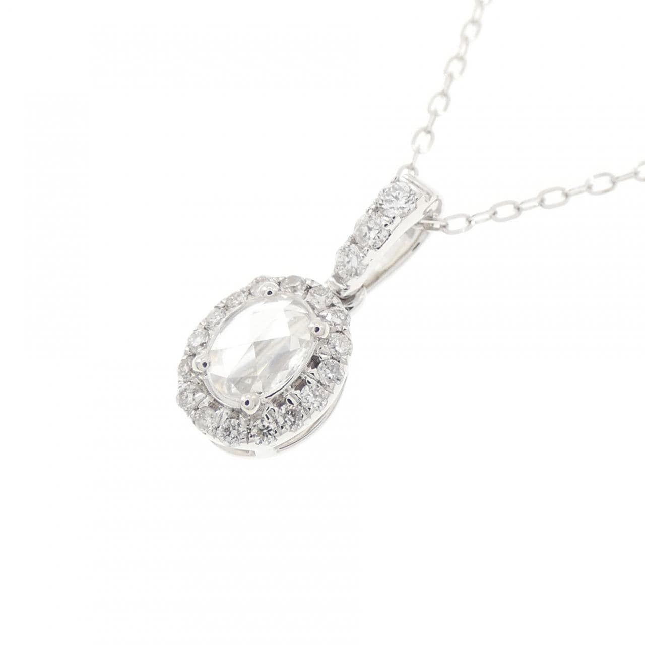 750WG/K18WG ダイヤモンド ネックレス 0.25CT
