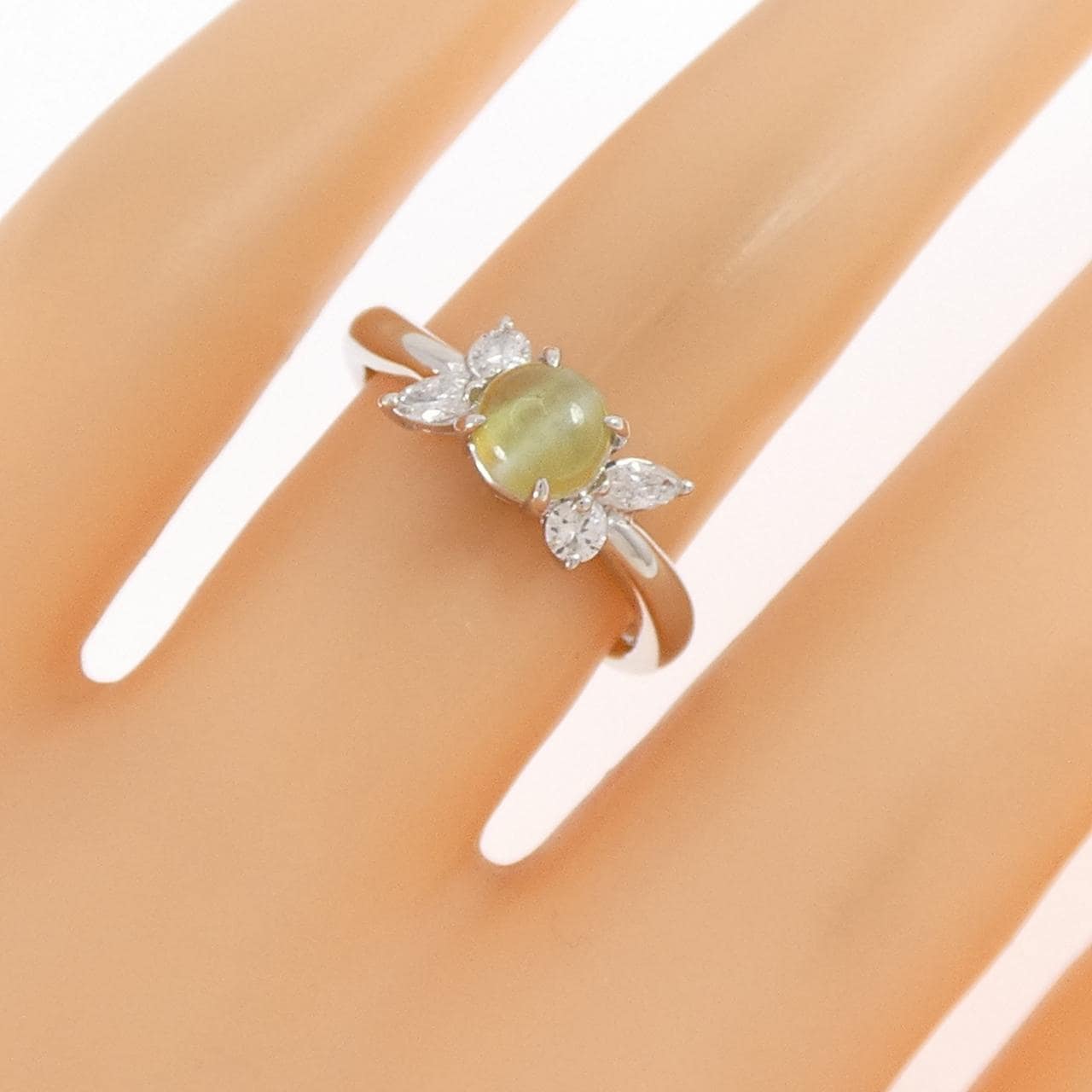 PT900 クリソベリルキャッツアイ リング 1.07CT