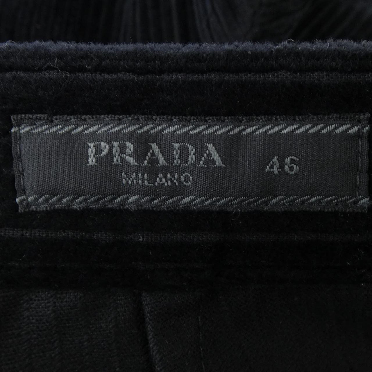 プラダ PRADA ピンウェールコーデュロイパンツ トライアングルロゴ SPH313 S232 13YO パンツ