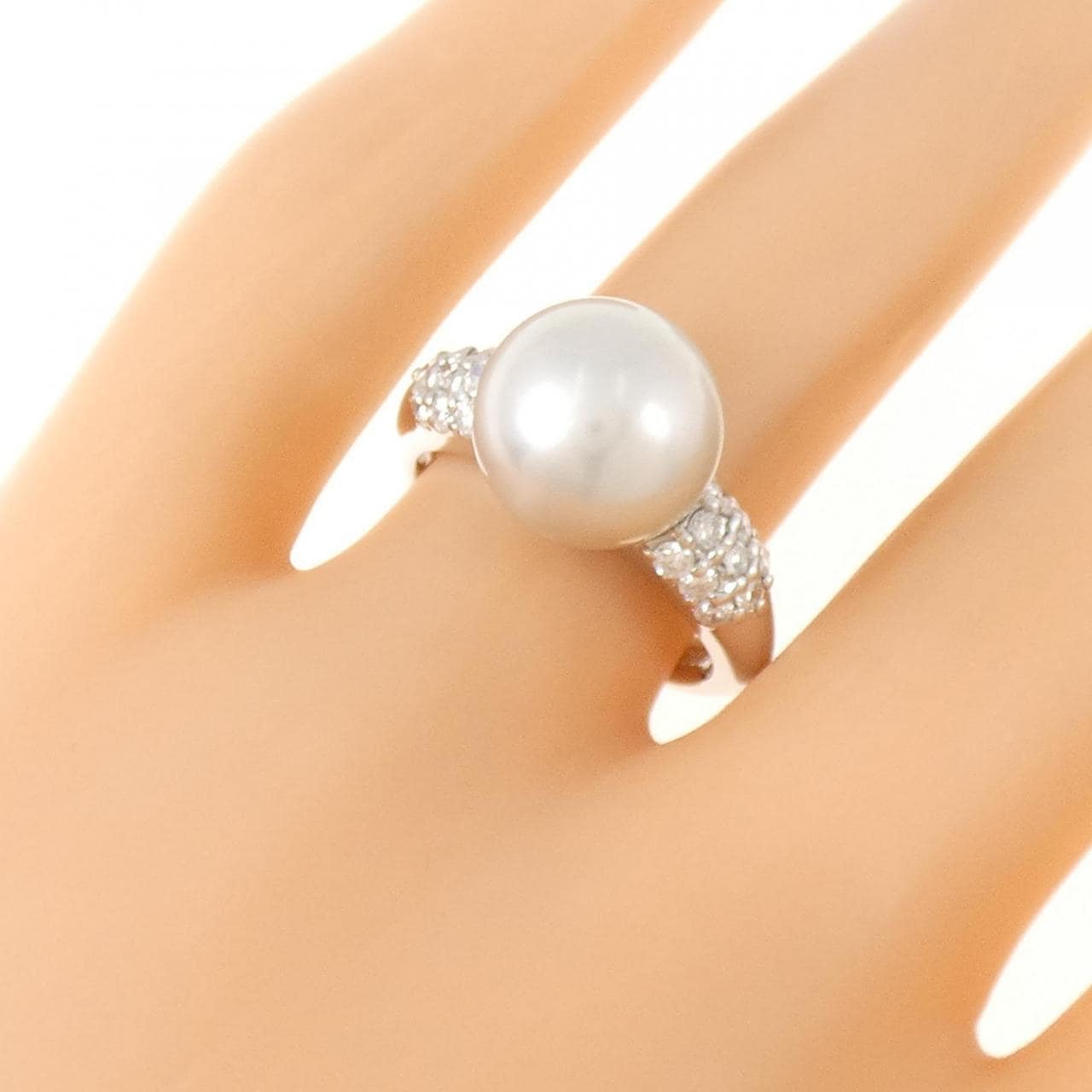 PT900 白蝶パール リング 10.4mm
