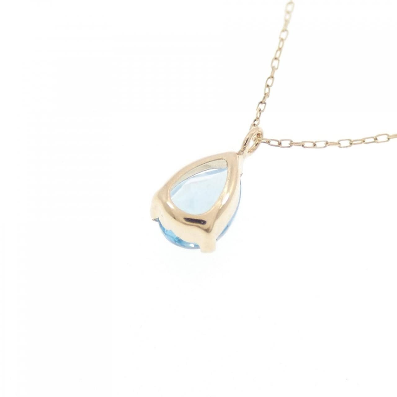 K10YG blue Topaz necklace