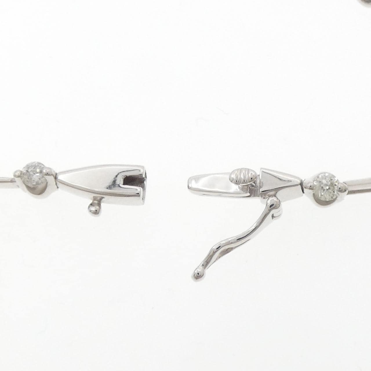 K18WG ダイヤモンド ブレスレット 1.00CT