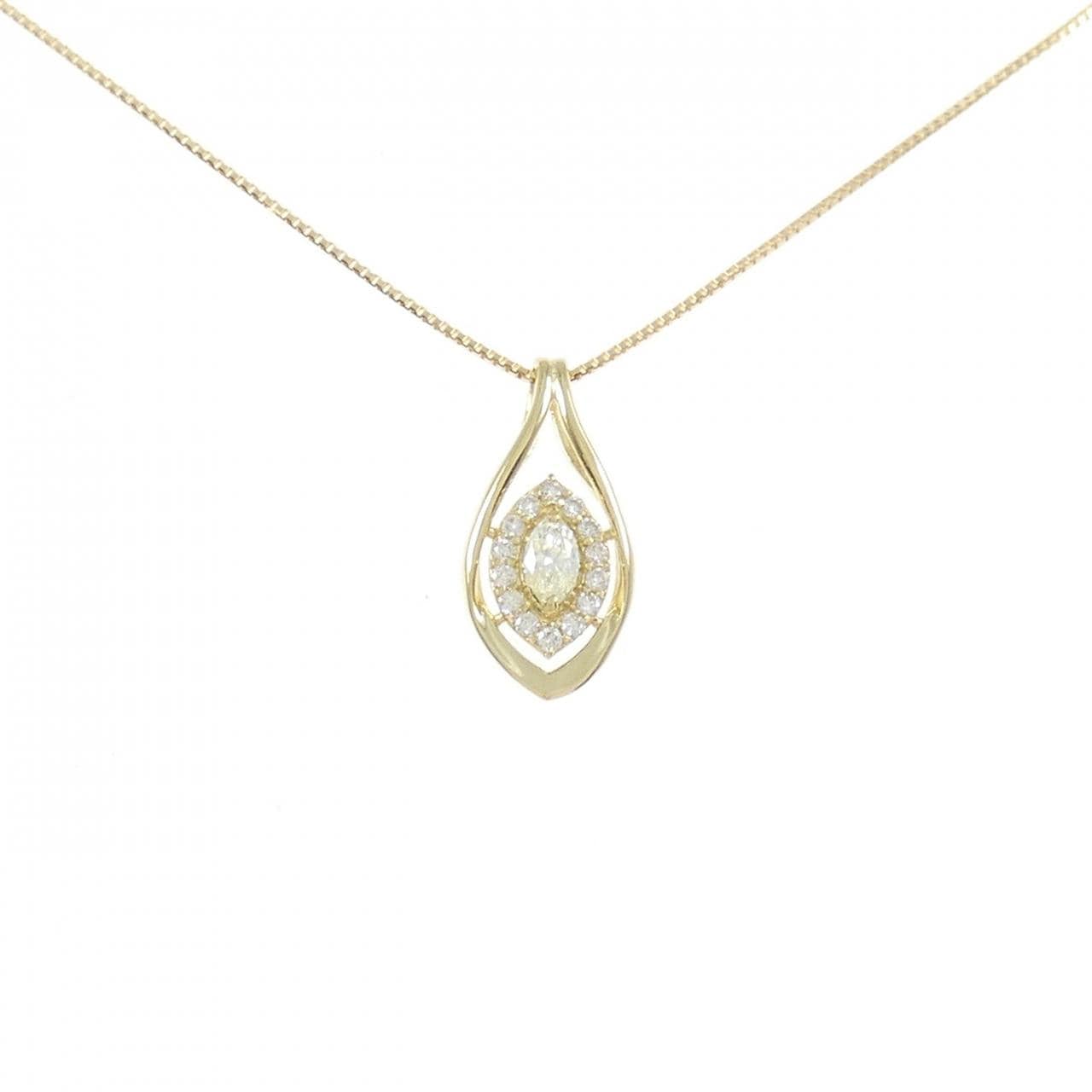 【新品】K18YG ダイヤモンド ネックレス 0.15CT