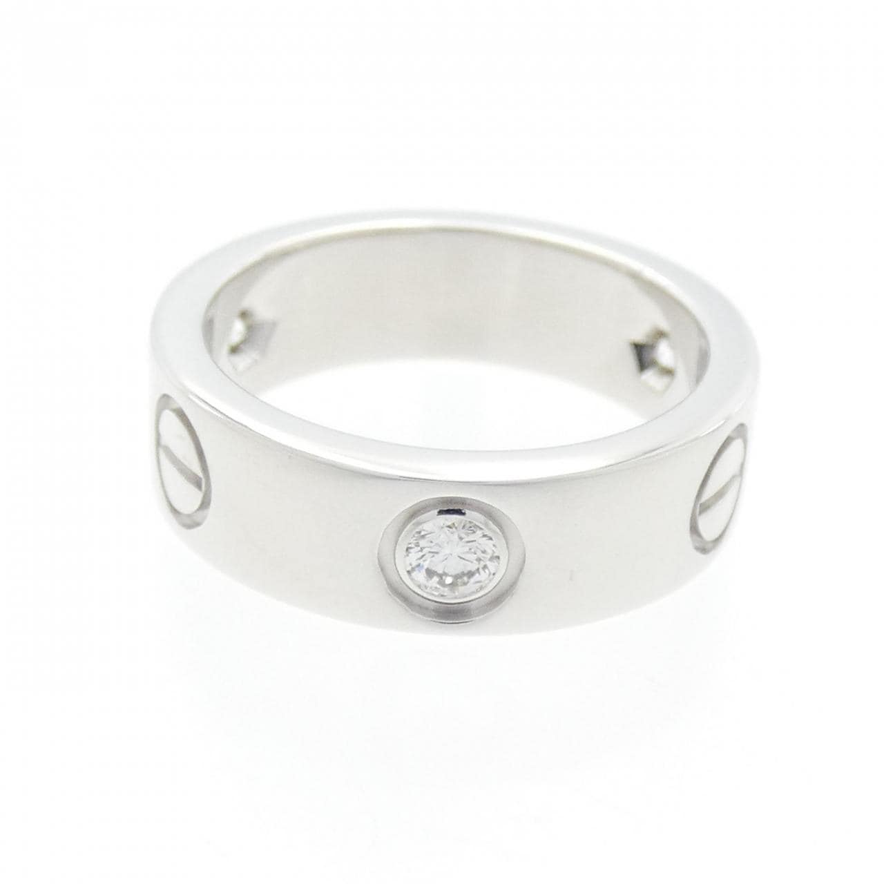 CARTIER LOVE half 鑽石指