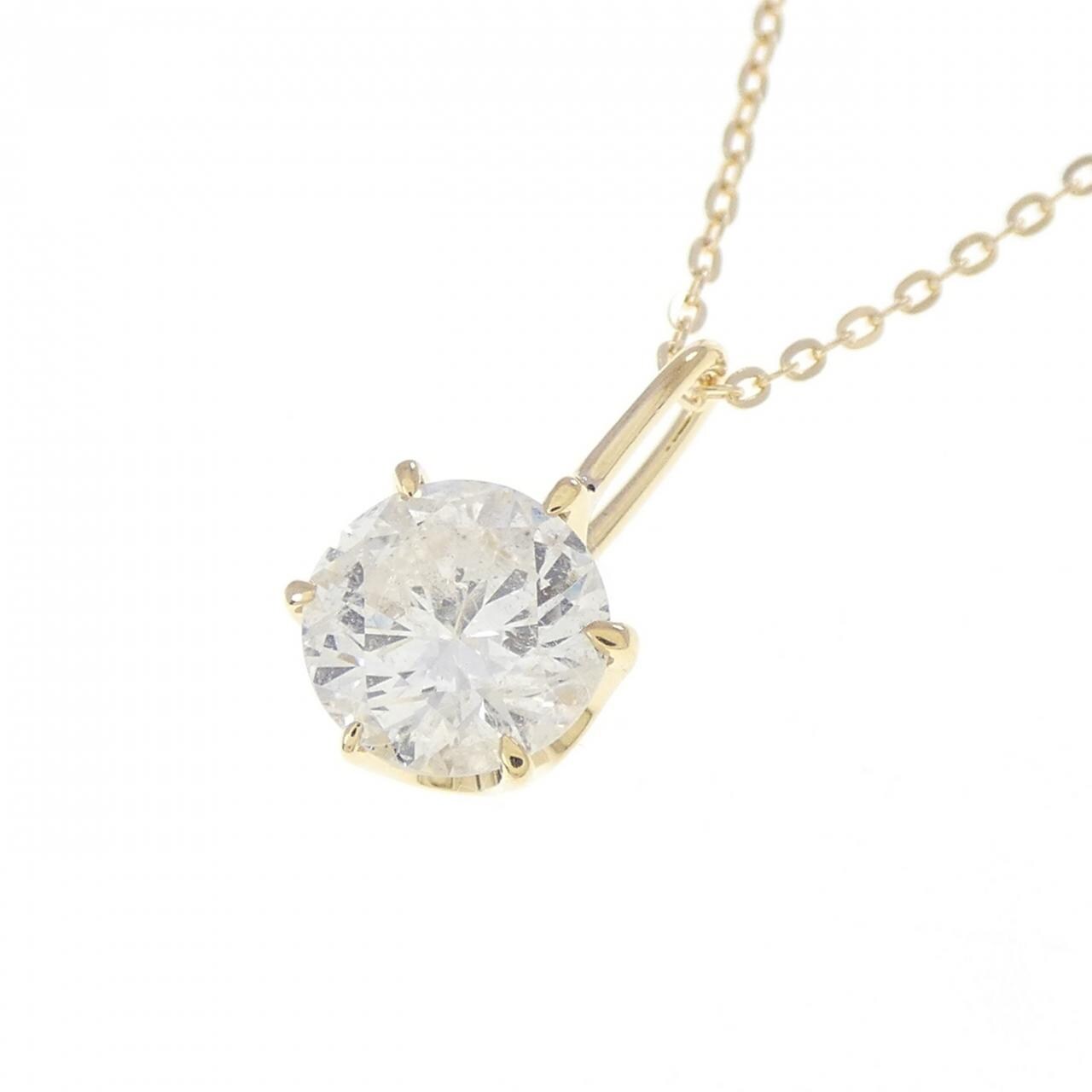 K18YG ダイヤモンド ネックレス 0.789CT I I1 Fair