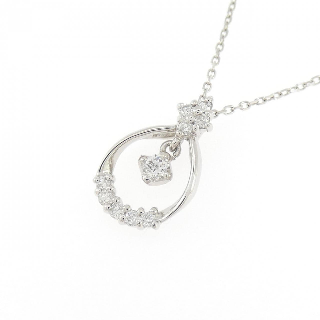 PT900/PT850 ダイヤモンド ネックレス 0.14CT