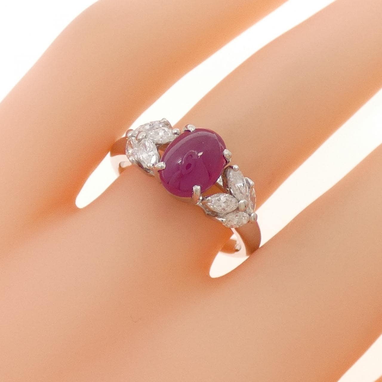PT900 ルビー リング 2.00CT