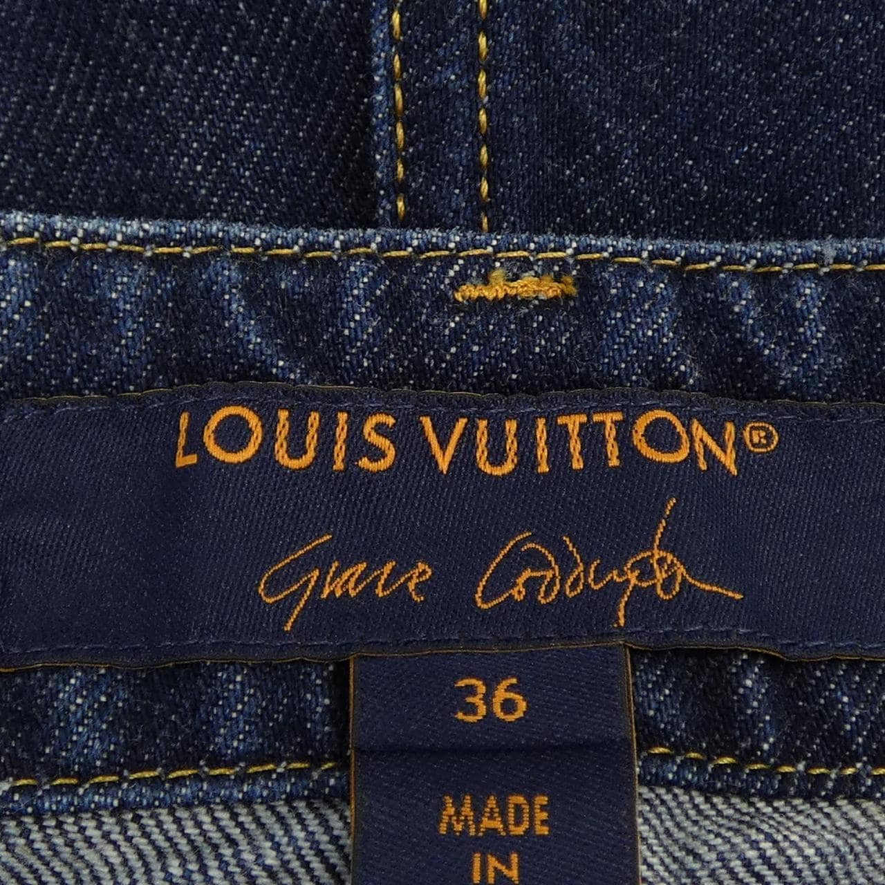 ルイヴィトン LOUIS VUITTON ストレートカット ウォッシュデニム FUPA07EFY ジーンズ