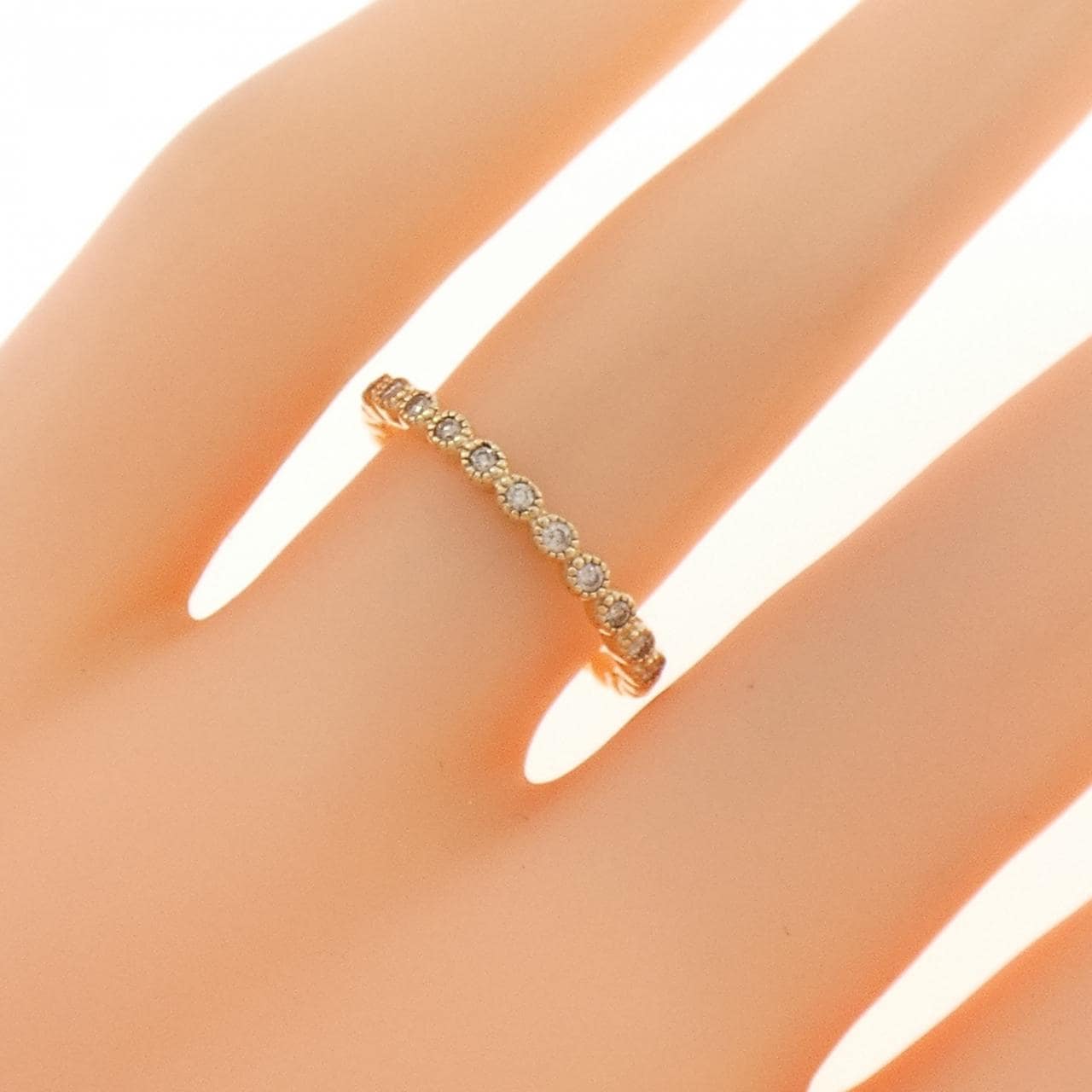 アガット ダイヤモンド リング 0.09CT