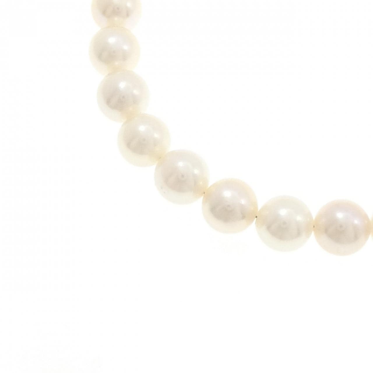 シルバークラスプ アコヤパール ネックレス 7.5-8mm