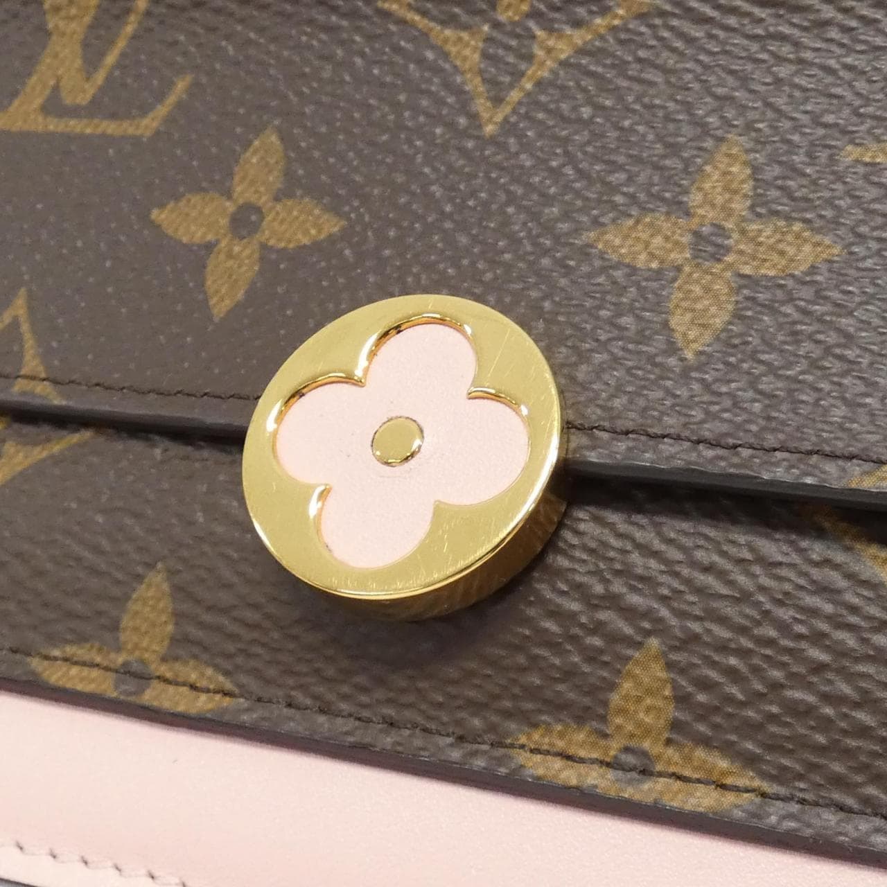 LOUIS VUITTON Monogram Portefeuille Flor 鏈條 M67405 鏈條錢包