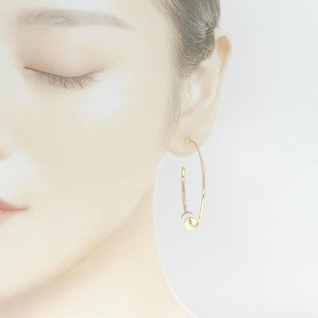 BVLGARI 750YG/陶瓷耳環