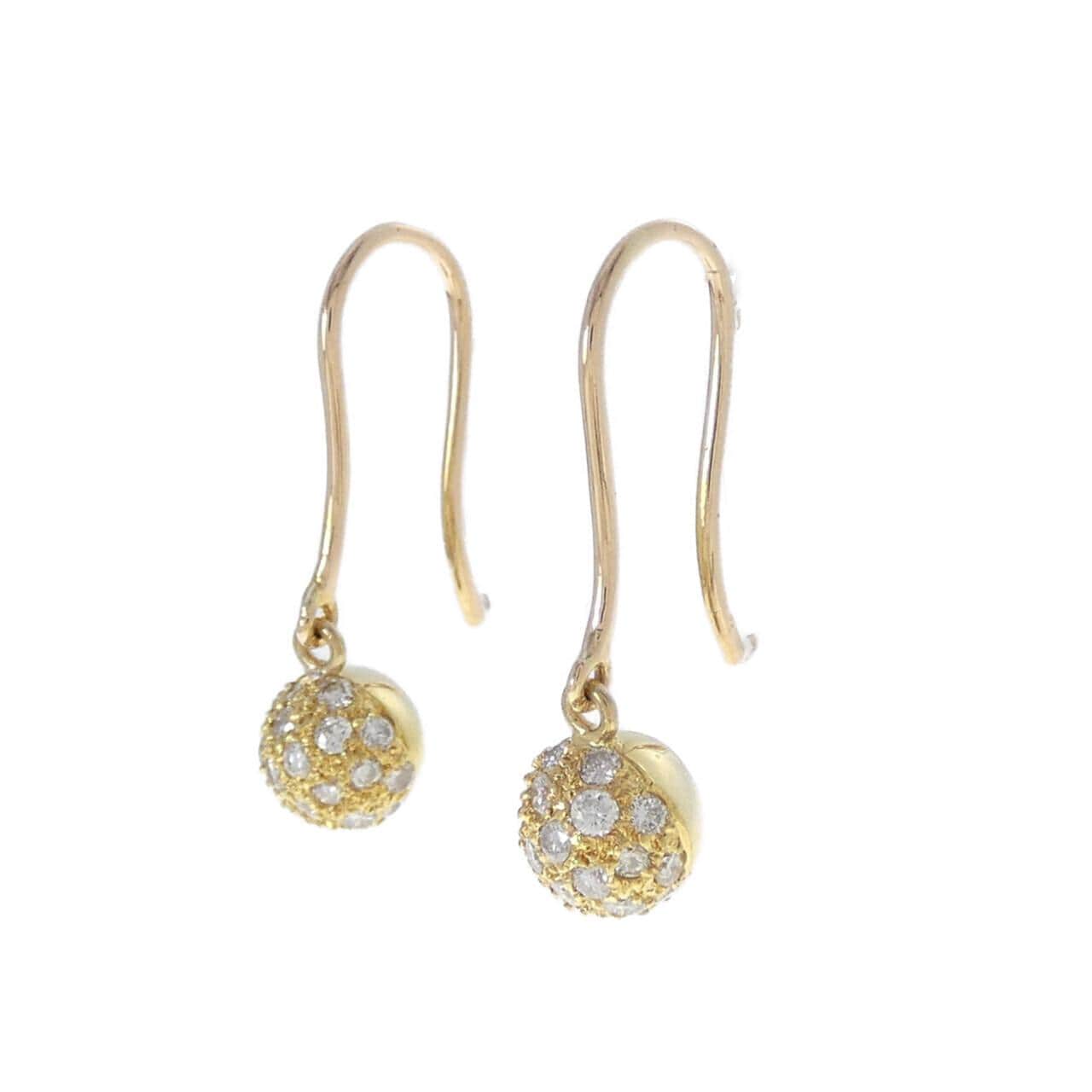 K18YG ダイヤモンド ピアス 0.40CT