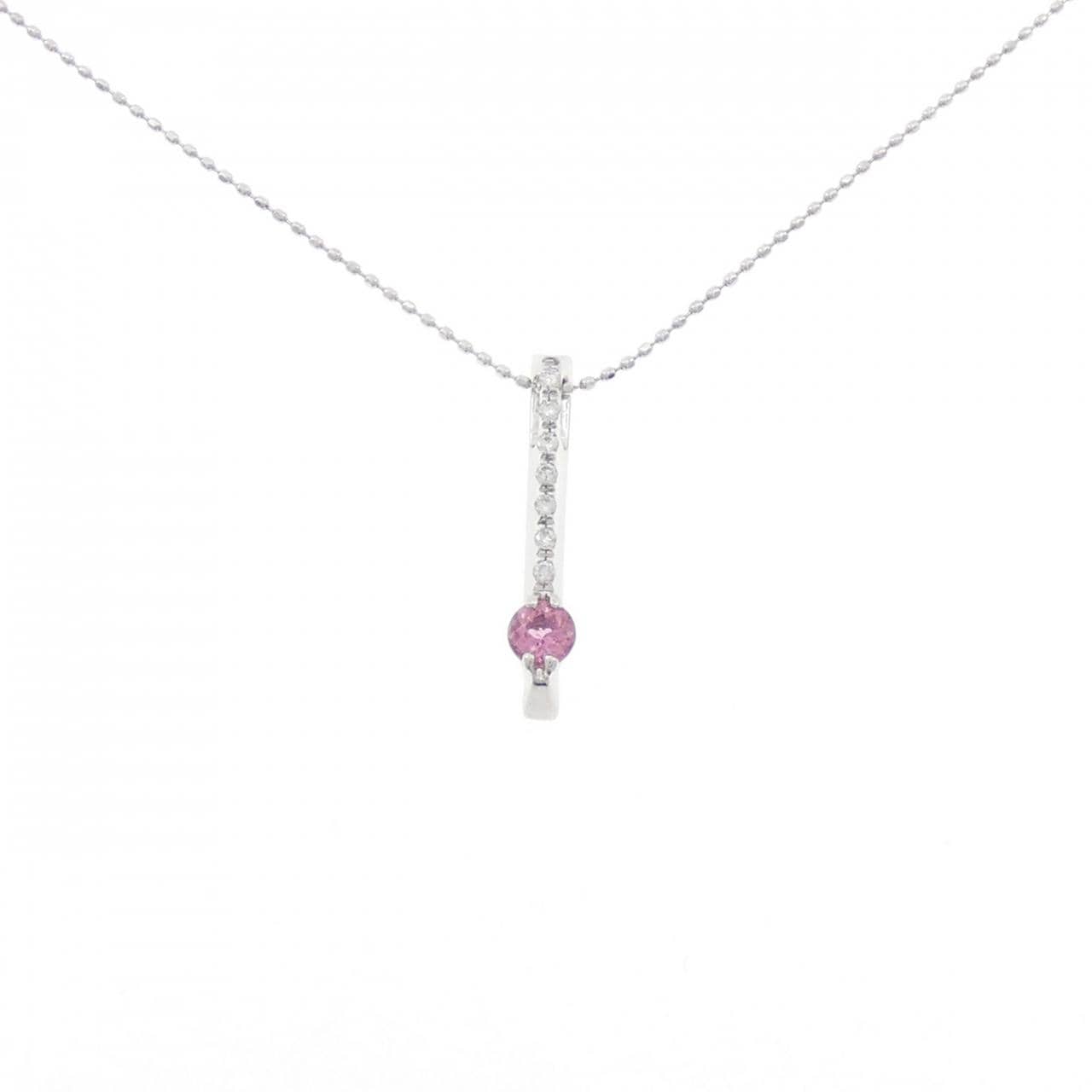 K18WG トルマリン ネックレス 0.21CT