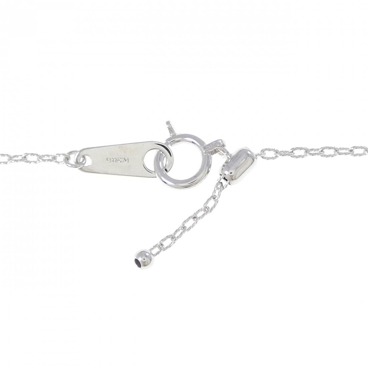 K18WG ハート ダイヤモンド ネックレス 0.69CT