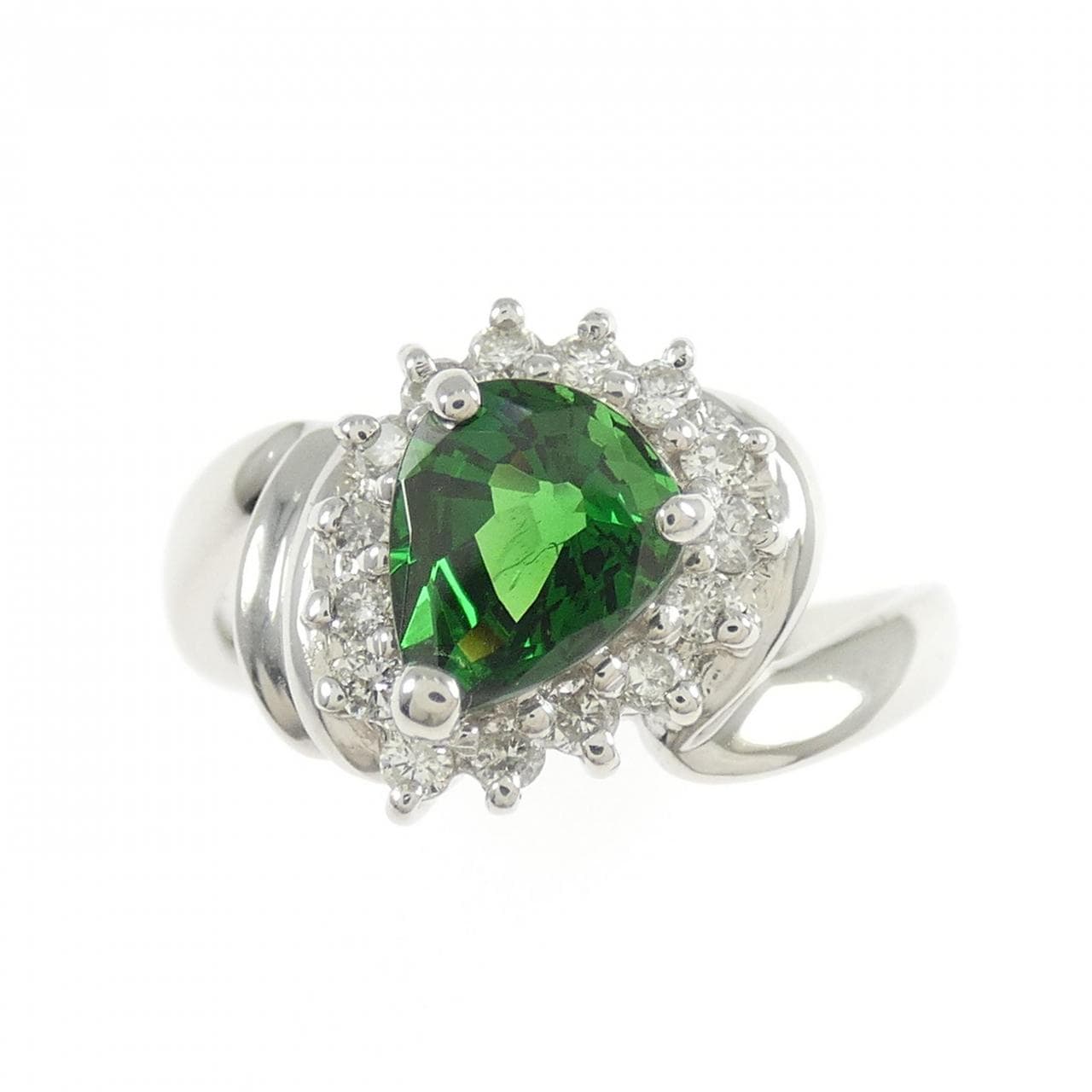 PT900 グリーンガーネット リング 0.94CT