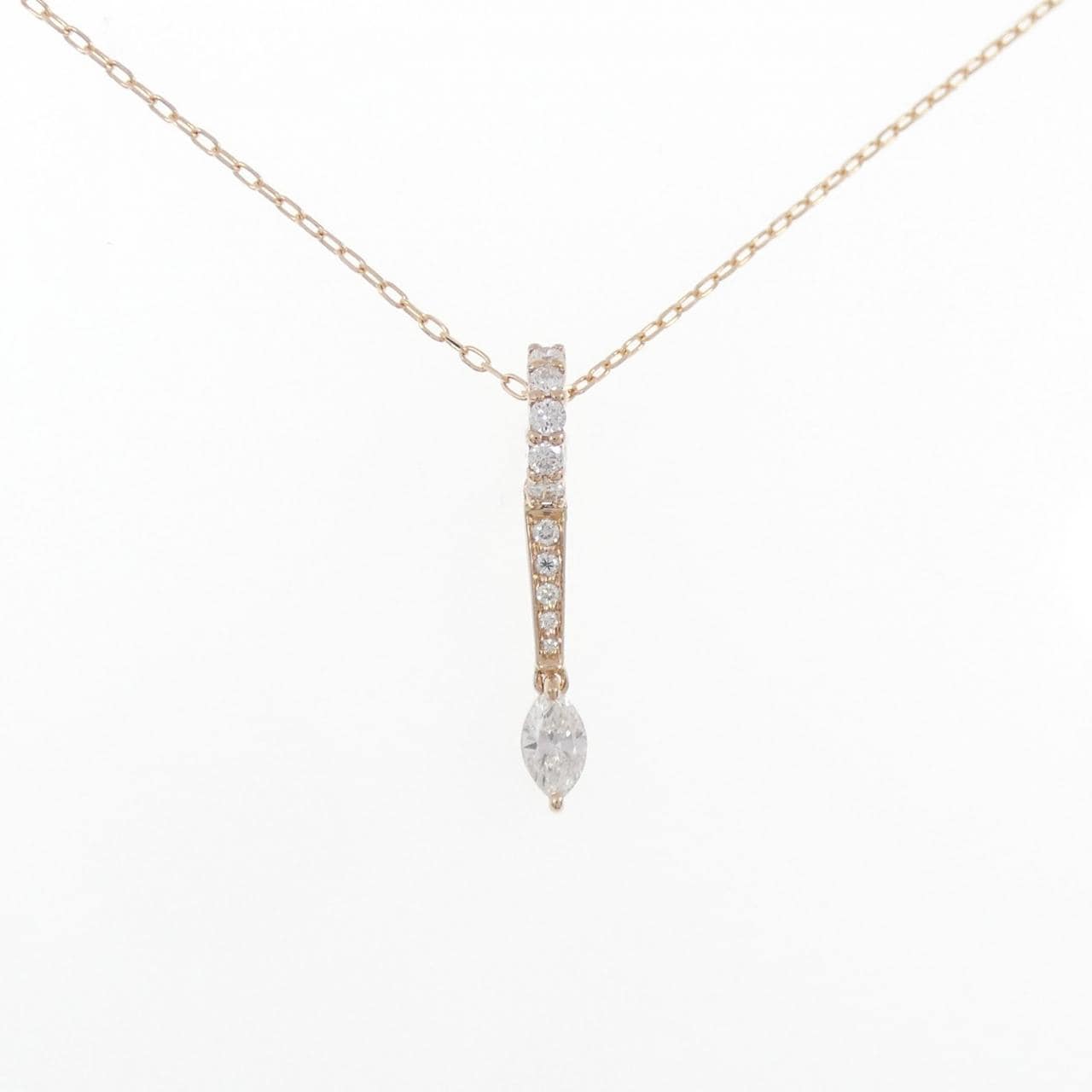 K18PG Diamond necklace