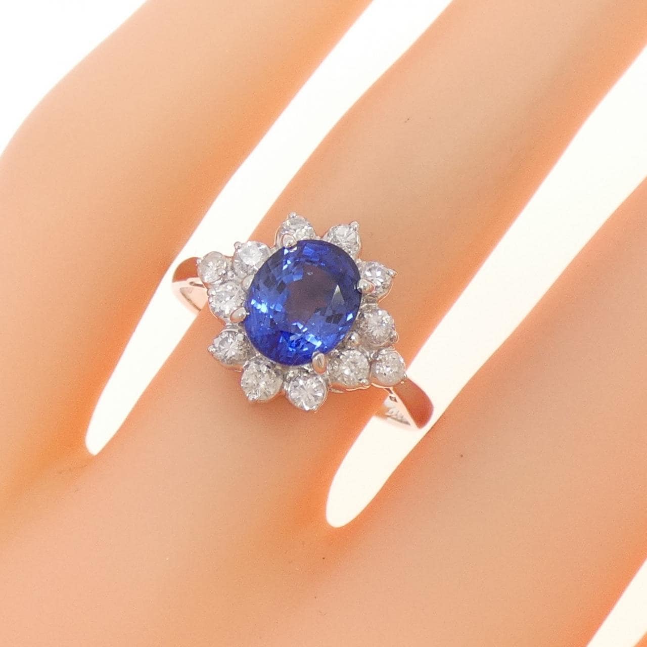 PT900藍寶石戒指2.12CT