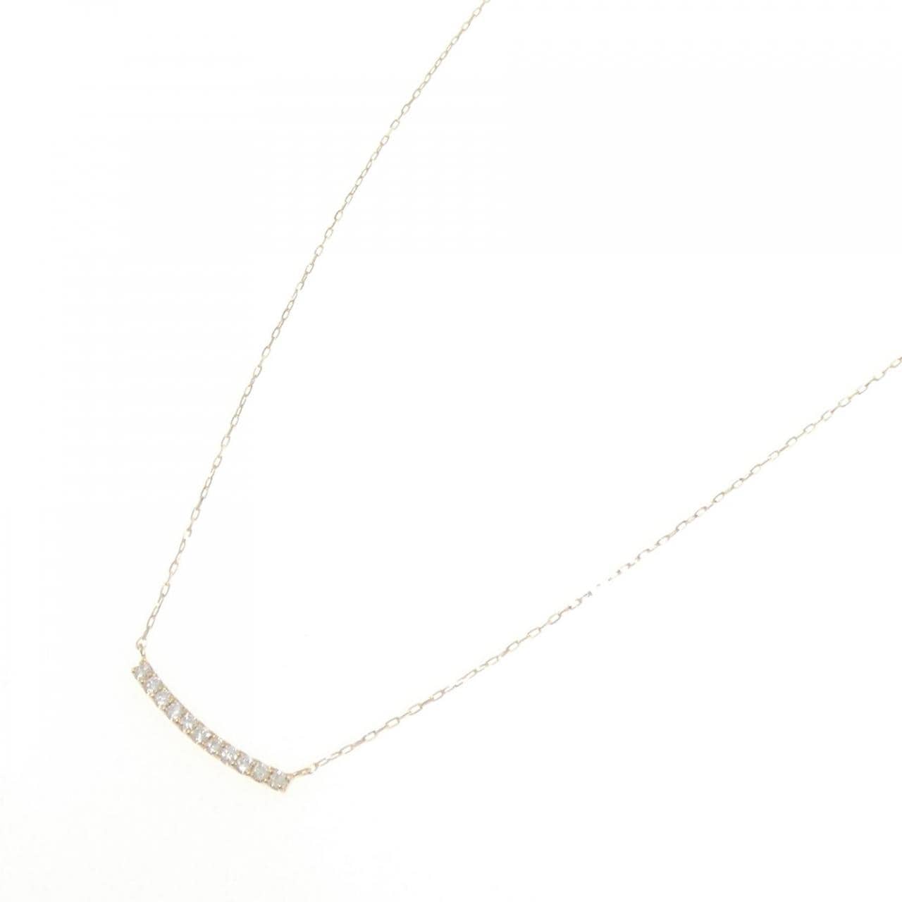 【リメイク】K18YG ダイヤモンド ネックレス 0.10CT