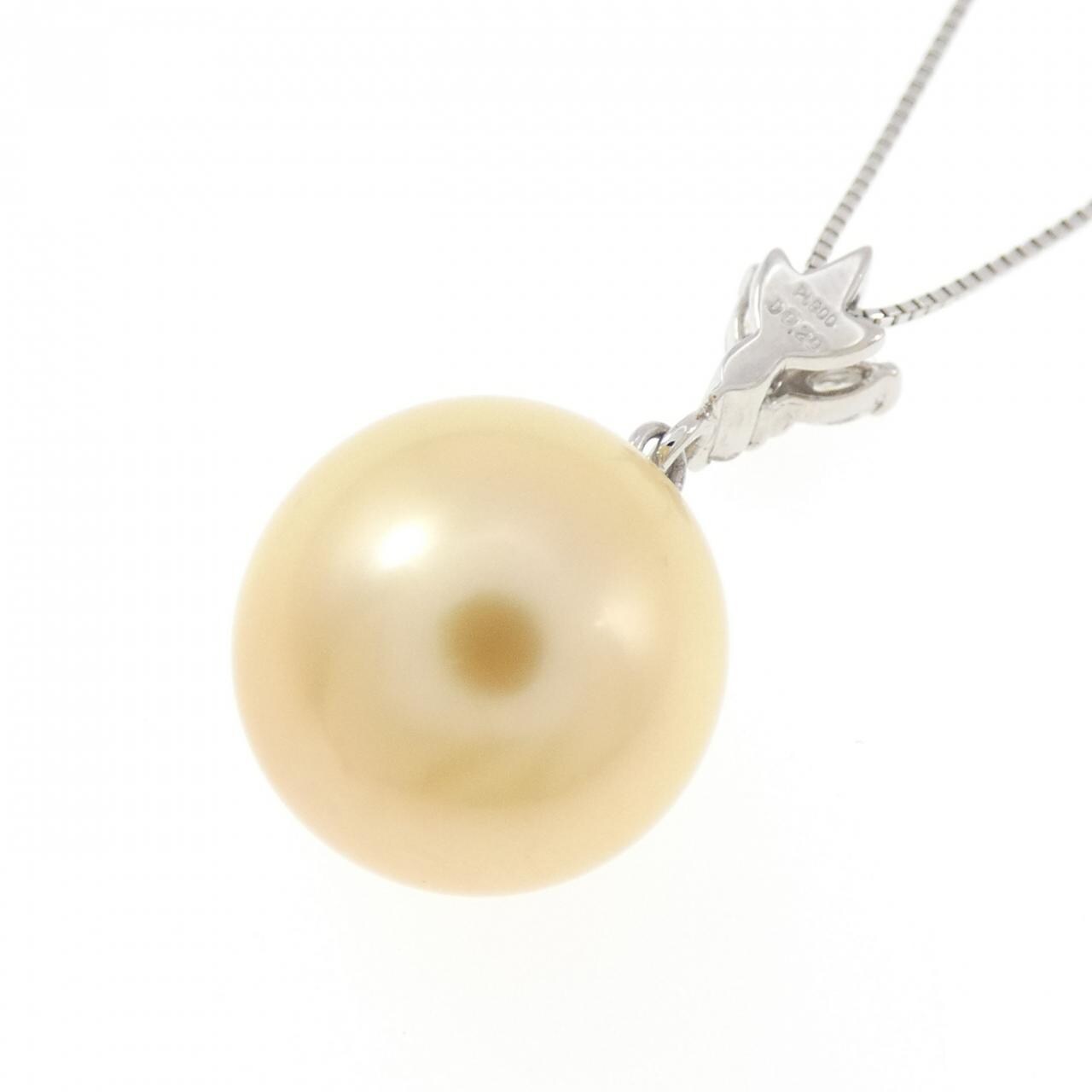 PT900/PT850 白蝶パール ネックレス 14.5mm