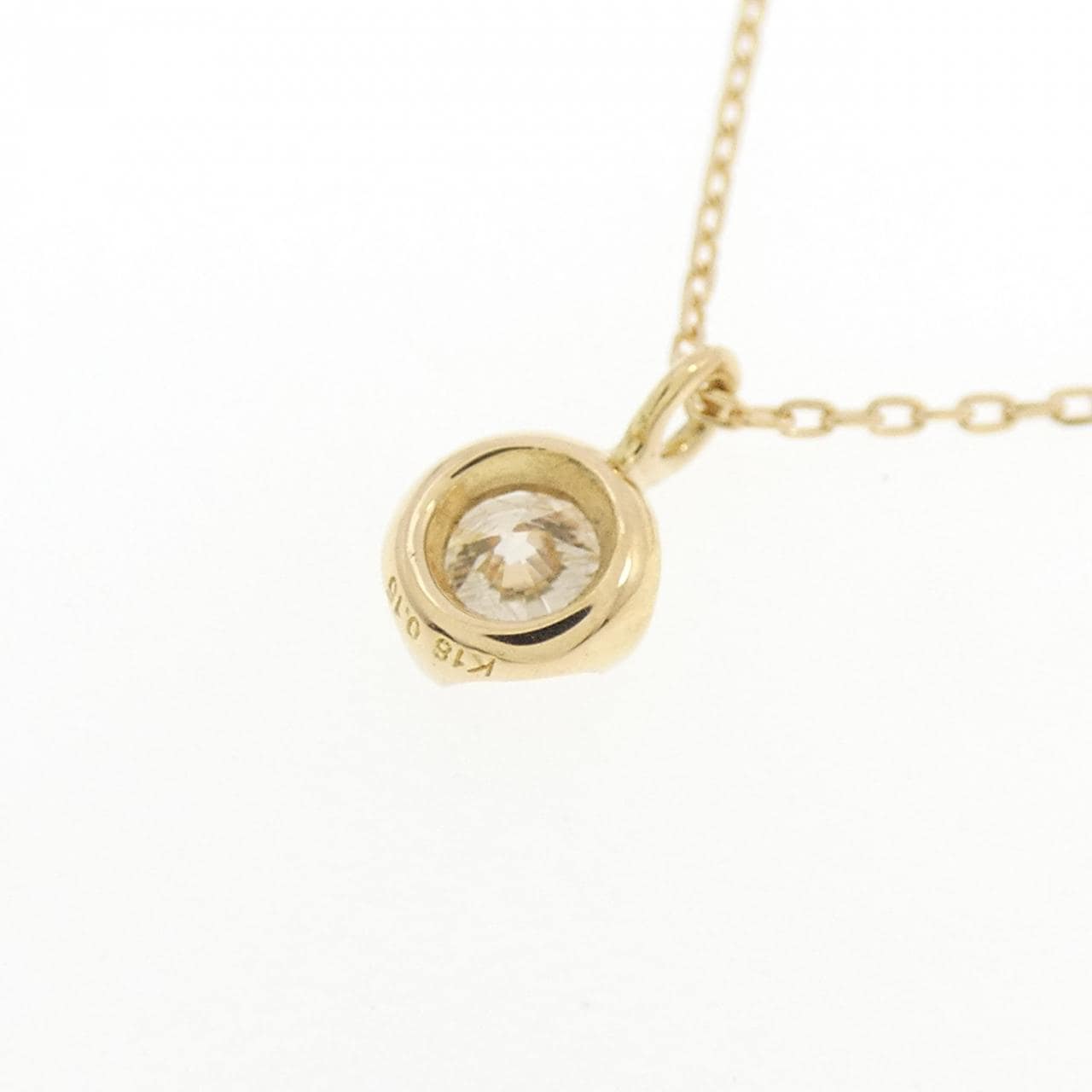 K18YG ダイヤモンド ネックレス 0.15CT