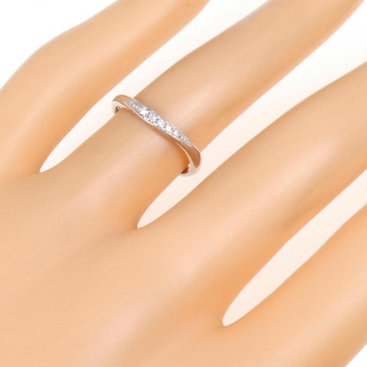 PT950 ダイヤモンド リング 0.045CT