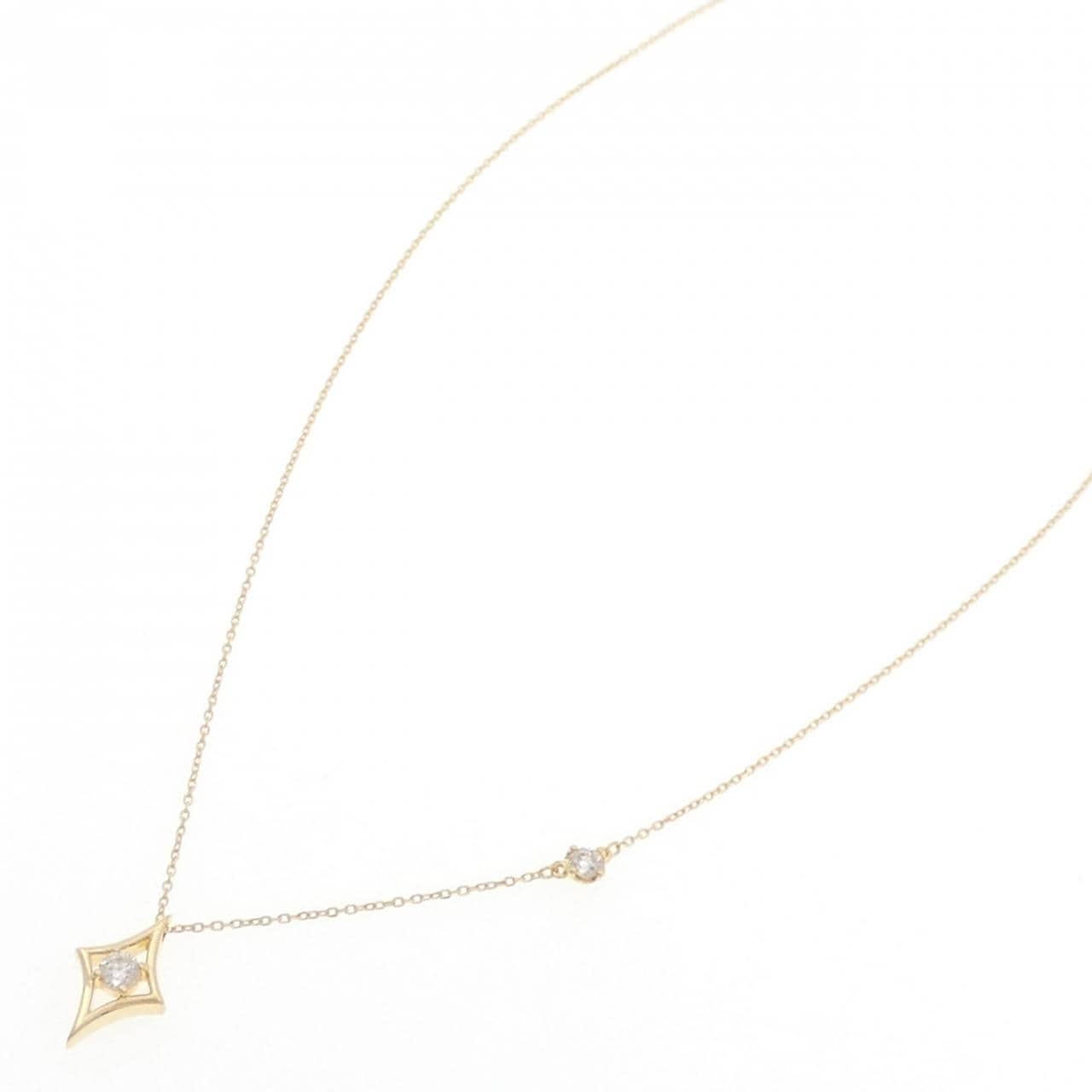K18YG ダイヤモンド ネックレス 0.13CT