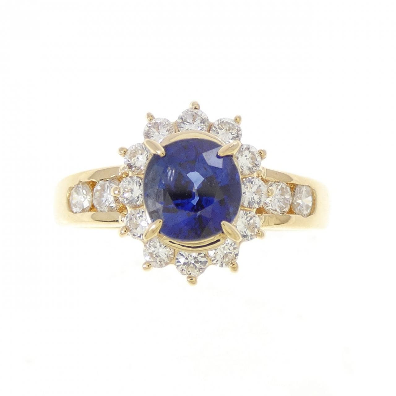 K18YG サファイヤ リング 1.164CT