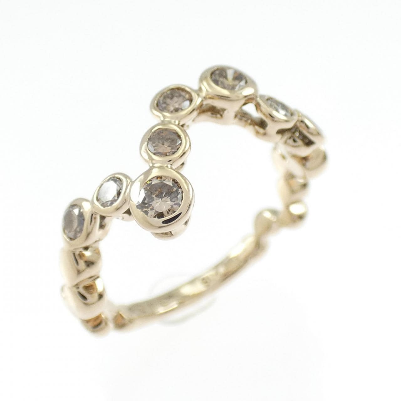 カシケイ ベゼル ダイヤモンド リング 0.40CT