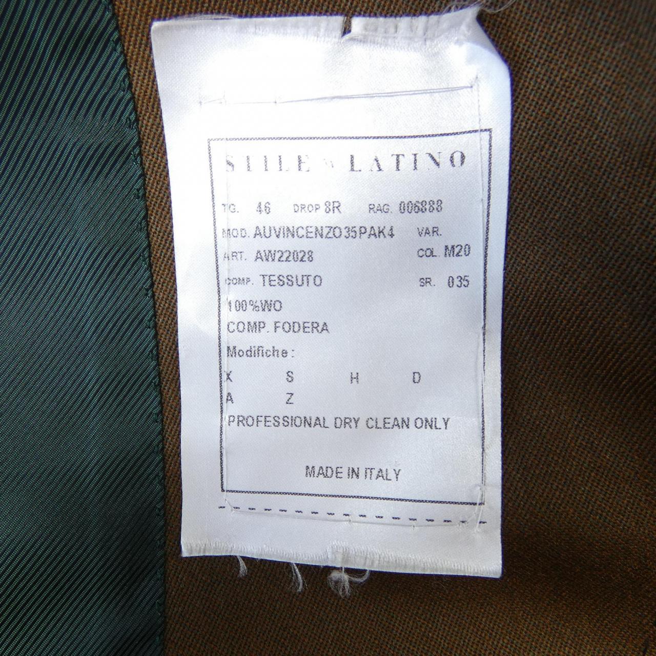 スティレラティーノ STILE LATINO NAPOLI スーツ
