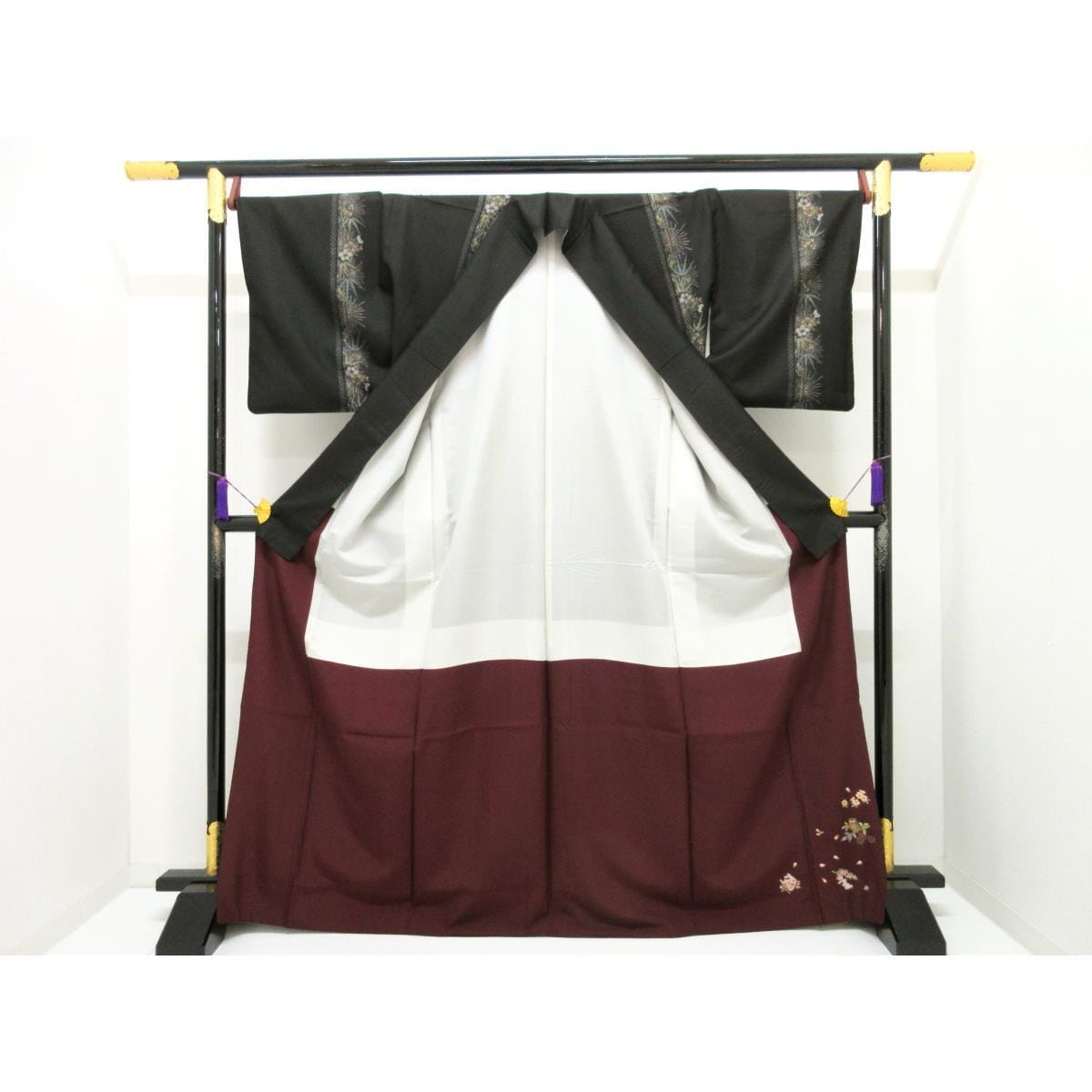 紬　九マルキ　証紙付　身幅Ｌ寸【本場奄美大島紬】