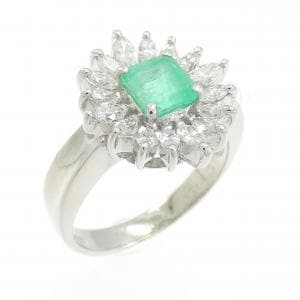 PT900 エメラルド リング 0.51CT