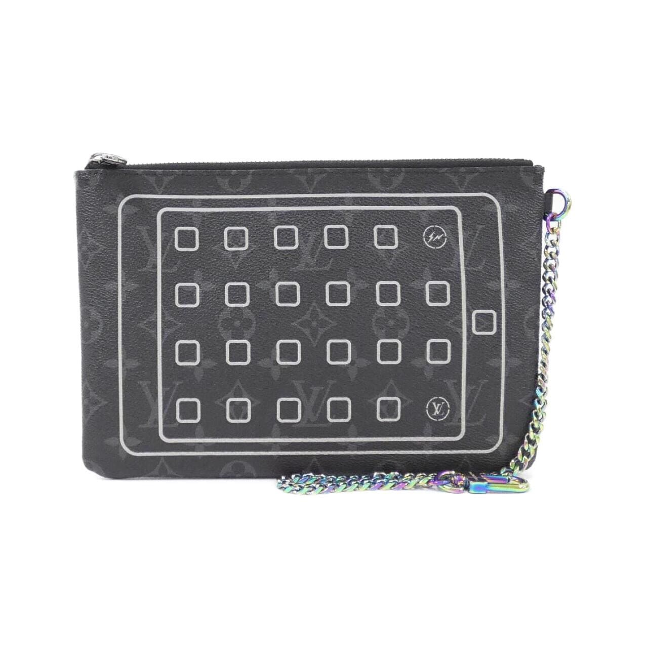 LOUIS VUITTON Monogram Eclipse Flash IPAD Pouch M64449 Pouch