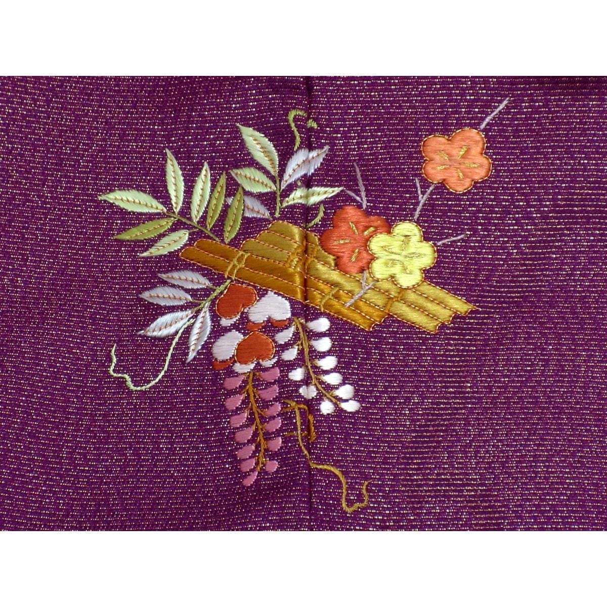 振袖　金通し　華紋入り