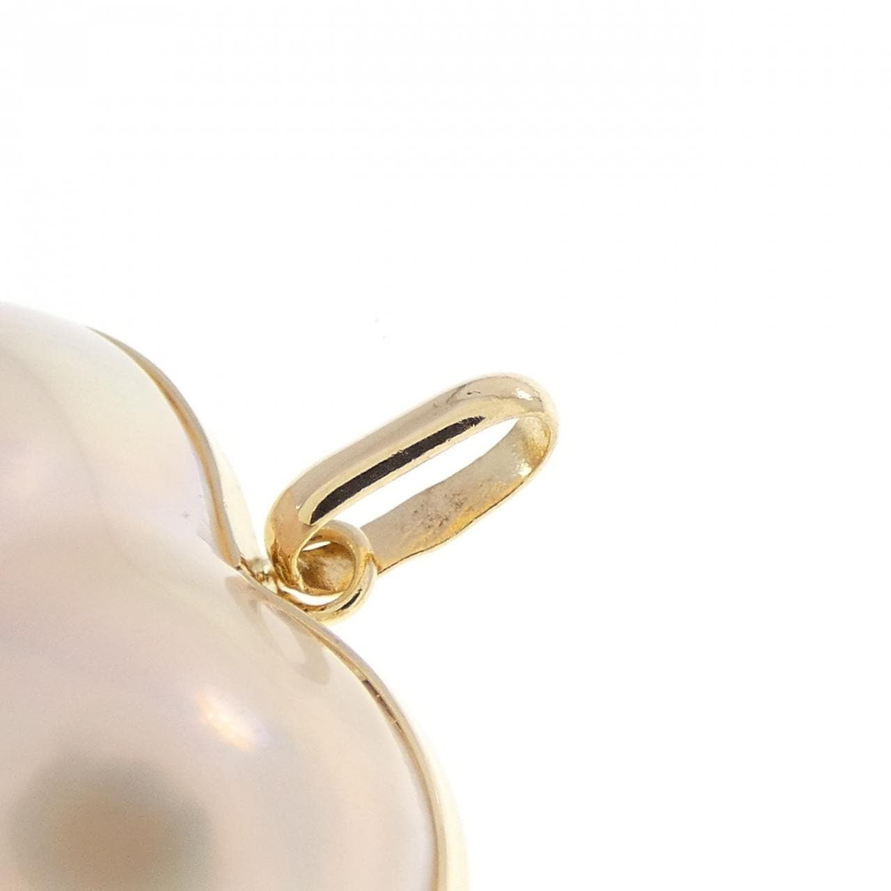 K18YG ハート マベパール ペンダント