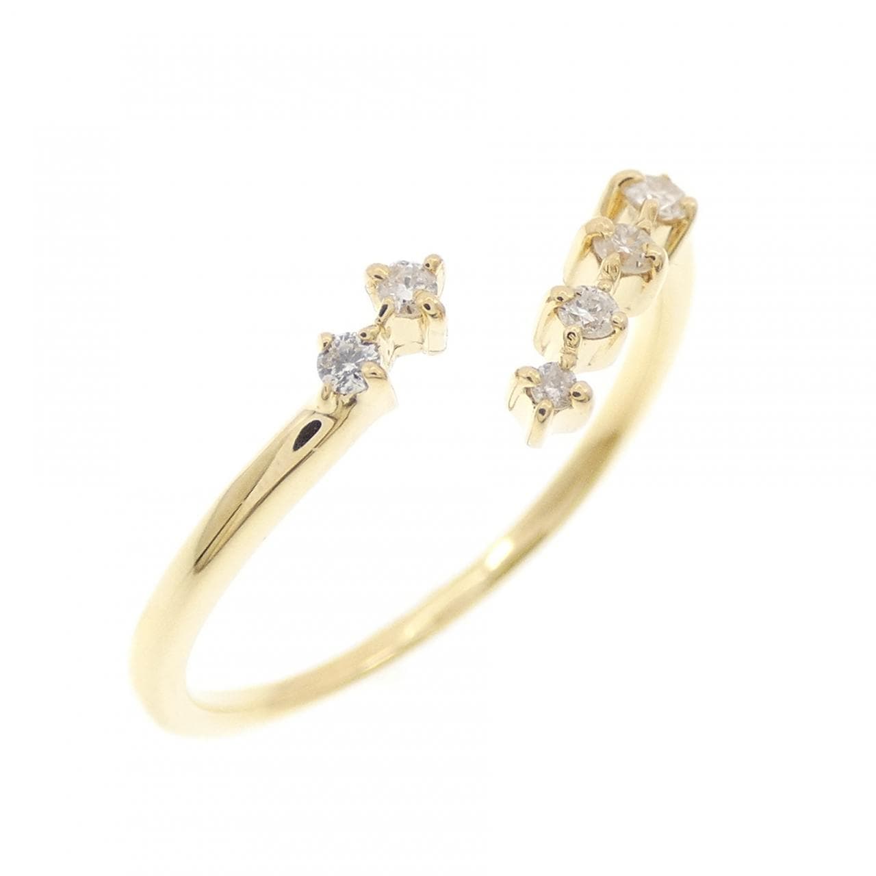 K18YG ダイヤモンド リング 0.06CT