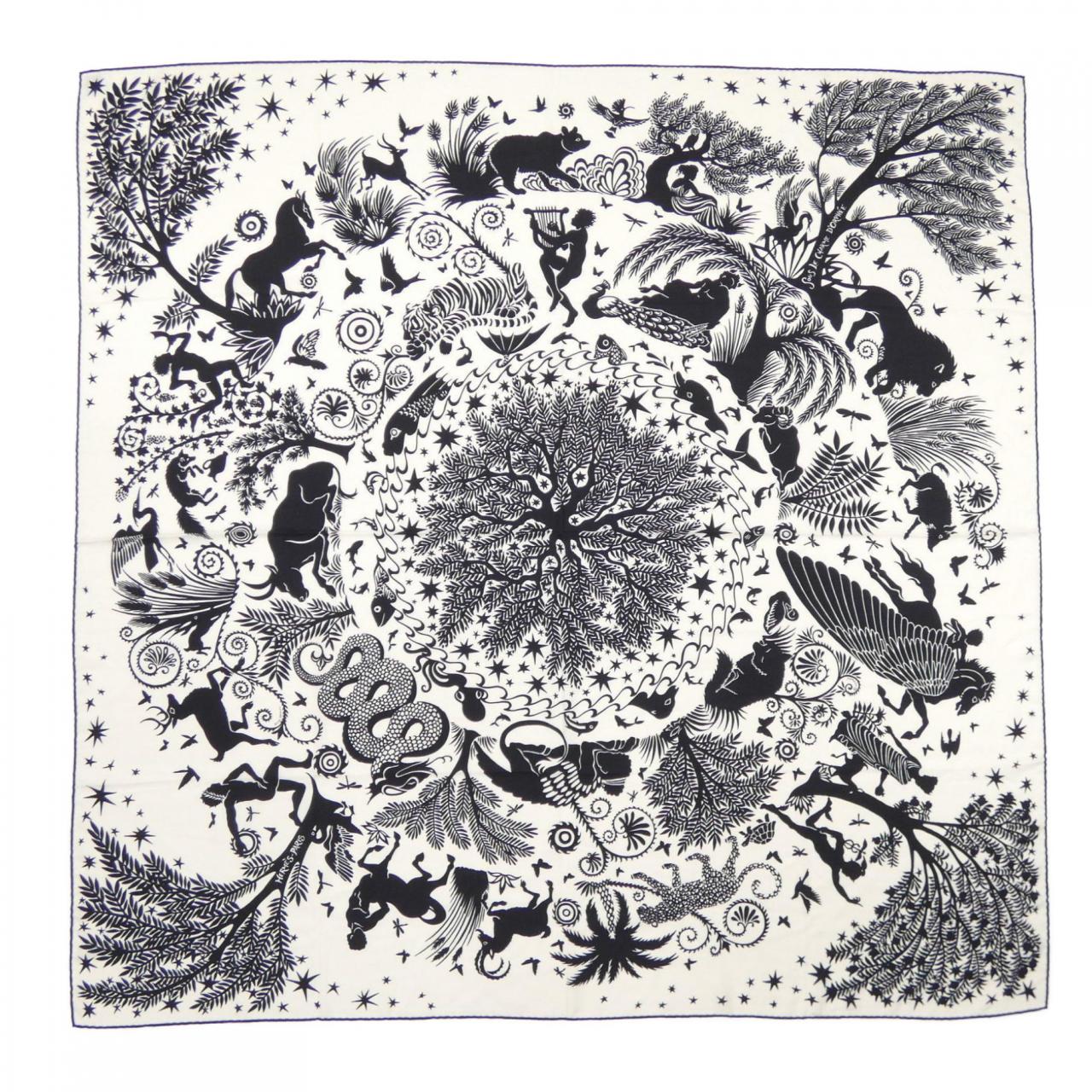 エルメス HERMES SOUS LE CHARME D'ORPHEE H244177S カレジェアン140 ショール