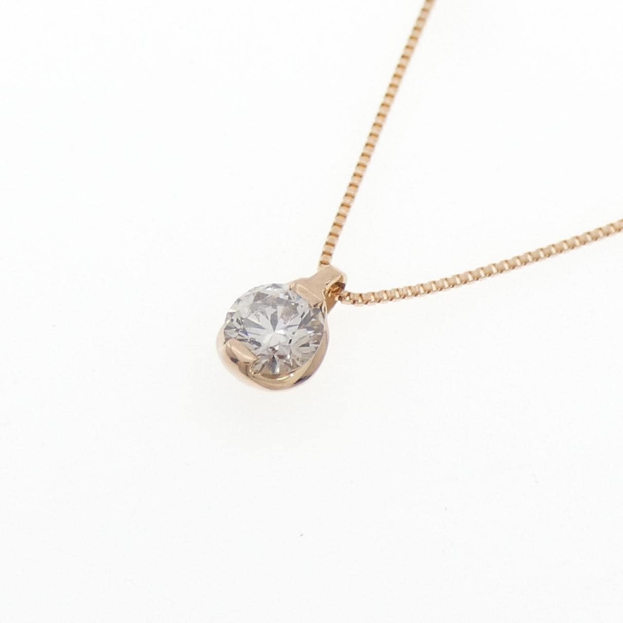 K18PG ダイヤモンド ネックレス 0.20CT
