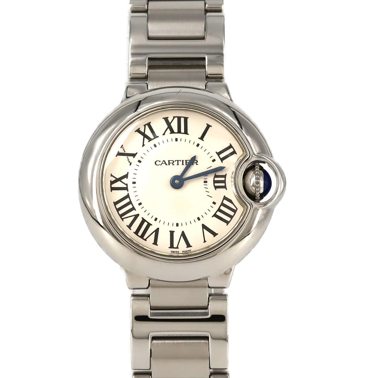 Cartier Ballon 蓝色 SM W69010Z4 SS石英