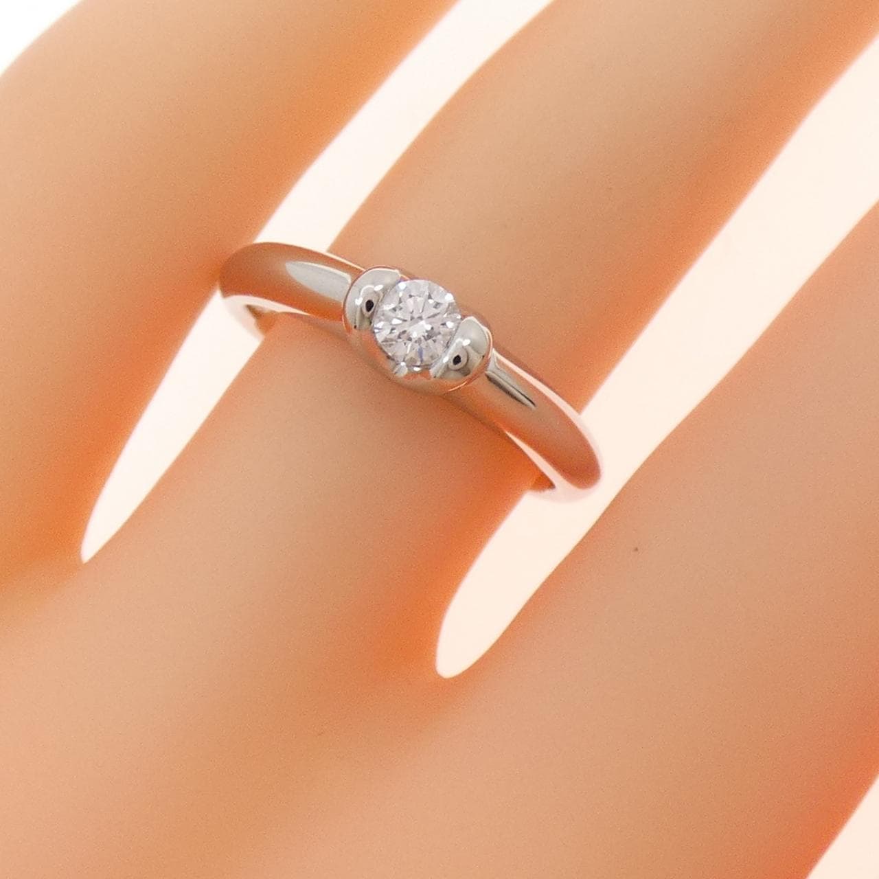 PT950 ダイヤモンド リング 0.14CT