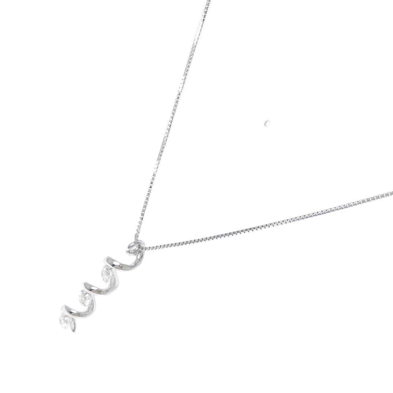 K18WG ダイヤモンド ネックレス 0.53CT